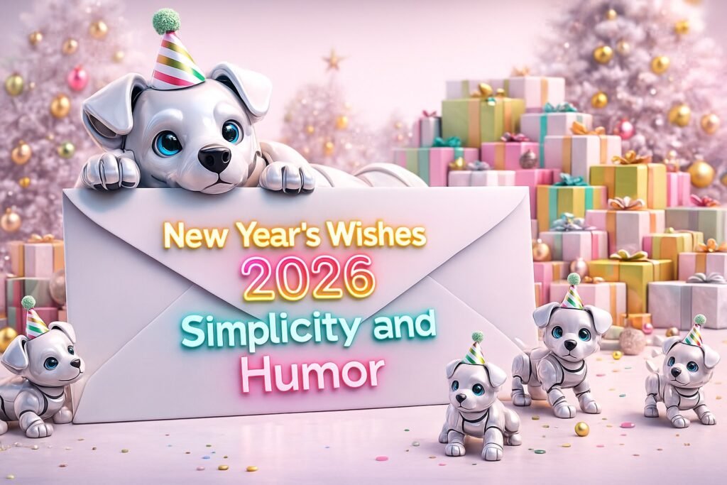 New Year's wishes simplicity and humor