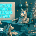 New Year’s wishes to colleagues at work