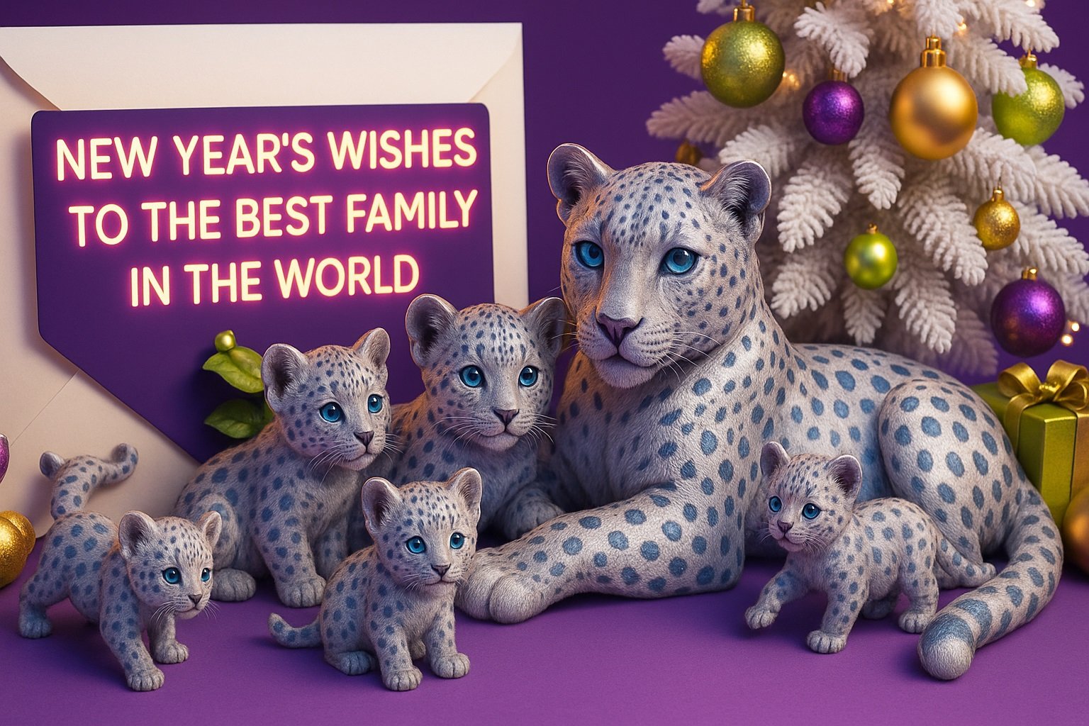 New Year's wishes to the best family