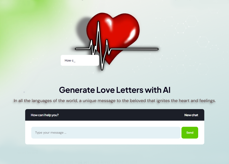 Generate Love Letters with AI